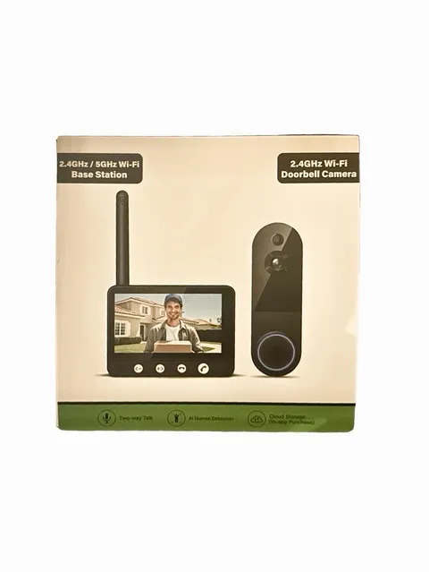 2.4GHz Wi-Fi Base  Doorbell Camera System with Station and Indoor Monitor