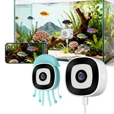2K Aquarium & Terrarium Pet Camera, Close-Focus Lens for Fish,Lizard & Reptiles