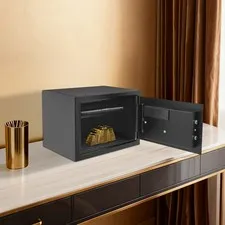 25cm Steel Safe Box, Security Box For Home Office Business Money Jewelry Storage