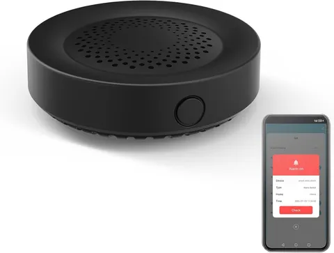 Smart Siren Alarm, 100Db Wireless Motion Sensor, 32 Alarm Sounds, App & Alexa Co