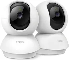 Tapo C210P2 2K Pan/Tilt Security Camera for Baby Monitor Wall Mount - 2 Pack