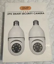 2MP Smart Security Camera 2-Pack with Wi-Fi & Night Vision