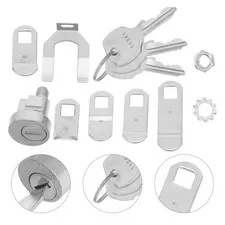 1 Set Letterbox Cam Lock, Cabinet Door Latch, Secured File Cabinet Lock with