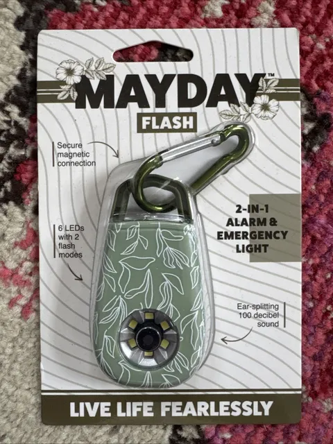 Mayday Flash-Magnetic Connection-6 LEDs with 2 light Flash modes- 2 in 1 Alarm