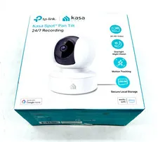 NEW TP-Link Kasa Spot Pan Tilt 24/7 Recording Security Camera Model: KC410S