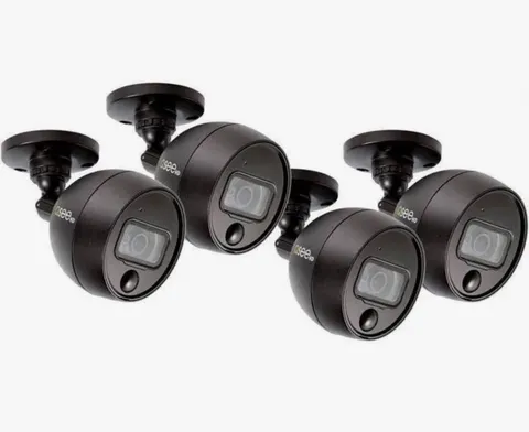 Q-See QCA8091B 1080P Indoor/Outdoor Cameras 4 pack and 4 Qsee 60 ft cables.