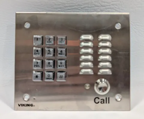 Viking Electronics K-1700-3-EWP(AD) Analog Entry Phone Keypad FOR PARTS