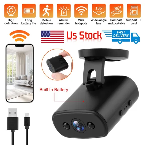 NEW 1080P Wifi Camera Micro Camcorder Motion Detection Sensor Home Security Cam