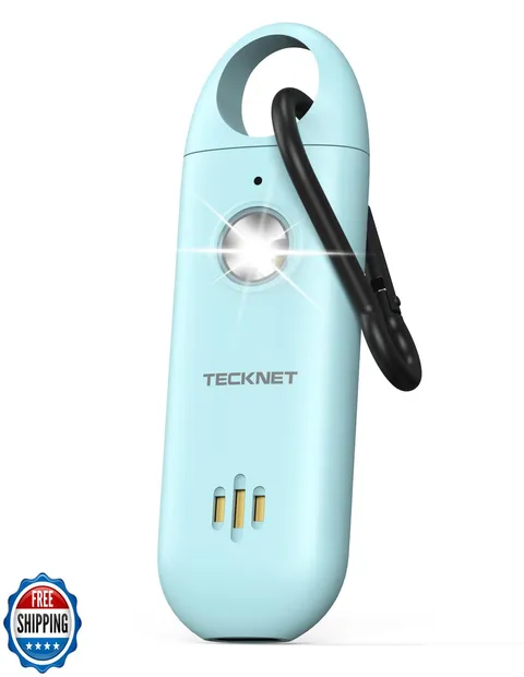 TECKNET Personal Safety Alarm,Portable Personal Alarm for Women w