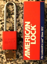 American Lock - RED 1100 Series Keyed Padlock - A1107KARED - 3 Inch Shackle New