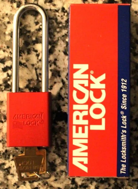 American Lock - RED 1100 Series Keyed Padlock - A1107KARED - 3 Inch Shackle New