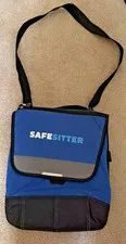 Blue and Black Canvas Bag I pad Kindle Bag Messenger Bag Crossbody Gemline