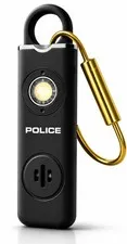 POLICE Personal Safety Alarm Keychain Rechargeable Emergency Siren LED Light
