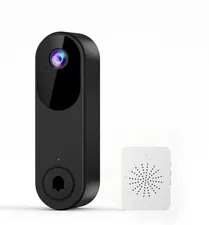 ZEOINE Wireless Video Doorbell Camera,Battery Powered Door Chime, Night Visio...