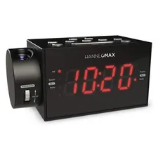 HANNLOMAX HX-109CR PLL FM Radio, Clock with Dual Alarm, Time Projection, 1.2 ...