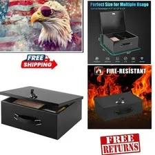 Xx Large Fire Resistant Safe with Key Lock - Durable & Reliable for Home Office