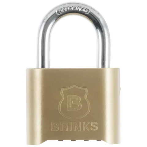 Solid Brass 50mm Resettable Combination Padlock with 1in Shackle
