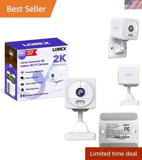 Connect 2K Indoor Wi-Fi Camera | New APP | Color Night Vision | Person & Face...