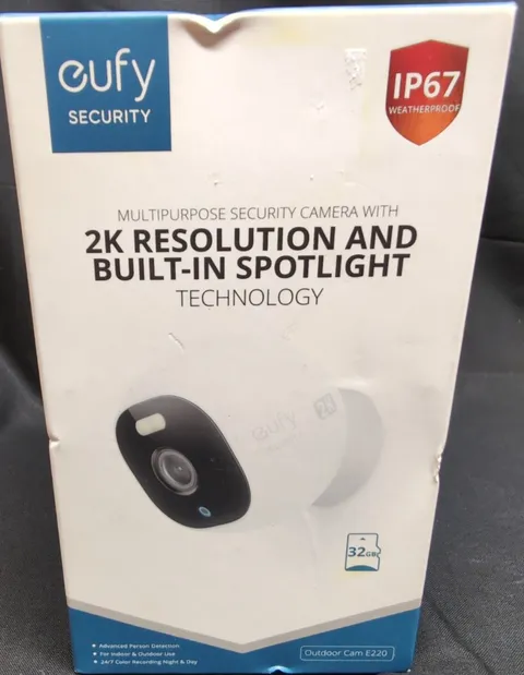 Eufy Outdoor Cam Pro Wired 2K Spotlight Camera - White (T8441Z21-4)