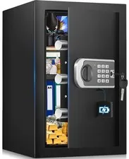 [16.54" Tall] Safe Box, 2.8 Cuft Home Safes With Fireproof Bag