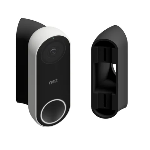 45° Corner Mount Wedge Compatible with Google Nest Hello Video Doorbell 1st G...