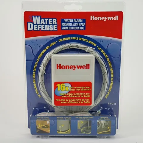 NEW SEALED Honeywell Water Defense Leak Detector Alarm RWD41 Water Sensor Cable