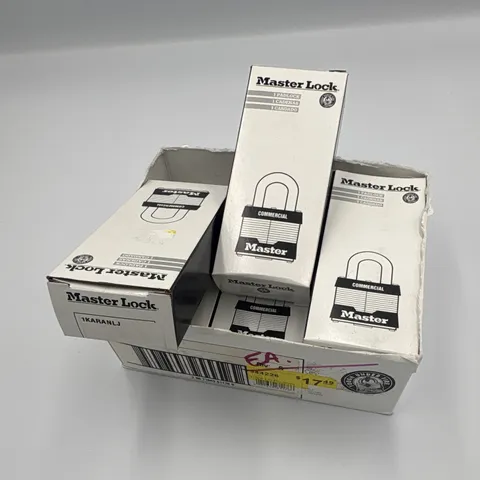 Master Lock Commercial Keyed Padlocks 6-Pack Silver Steel 1KARANLJ