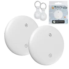 Air Tracker Tags-2 Pack for Android, Item Locator Key Finder Works with Find ...