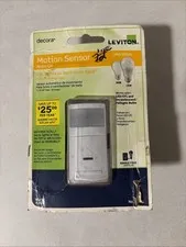Leviton Decora Motion Sensor Auto-On Switch Factory Sealed White Universal Light