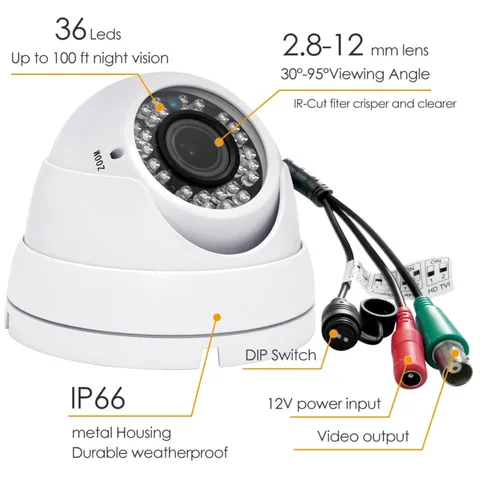 Long-Range Night Vision CCTV Camera  Weatherproof