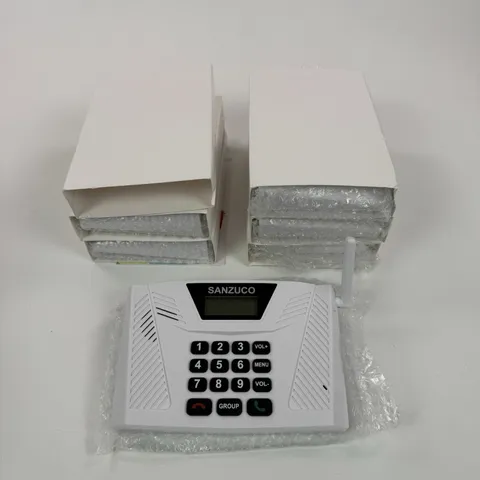 SANZUCO Wireless Intercom System 6 Pack 9 Channel Full Duplex Hands Free