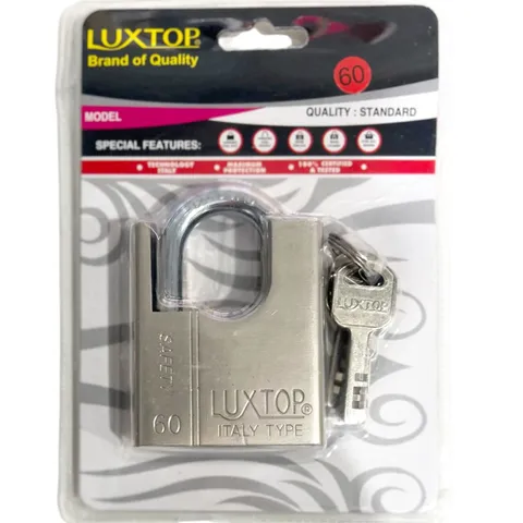 Padlock LUXTOP Extra Heavy Duty Lock Mechanism Italy Type Anti-Rusty Secure