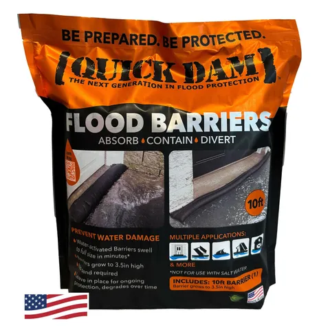 QD610-1 Water Activated Flood Barrier 10 feet, 1-Pack