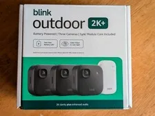 BLINK OUTDOOR 2K+ WIRELESS SECURITY CAMERA 3 CAMERA SYSTEM NEW w/Sync Module