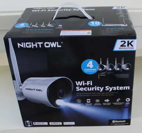 Night Owl Wi-Fi NVR Wireless 4 Camera Security System,10-channel ,1TB HD, NEW
