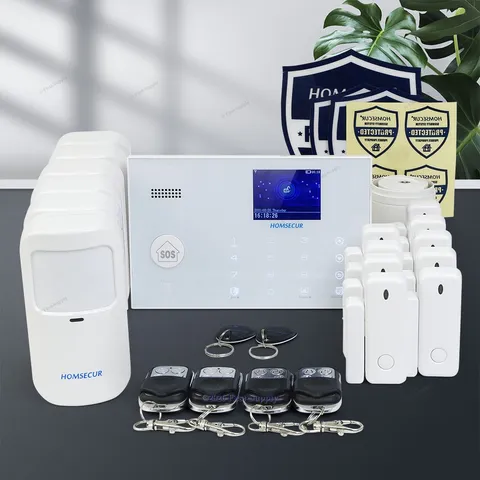 HOMSECUR LCD Wireless WIFI Burglar Intruder Alarm System+Pet-Immune/Friendly