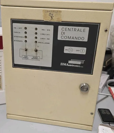 Vintage SIMA Electronic Control Center Anti-Theft Control Center Made in Italy