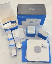 Ring - Alarm Pro Home Security Kit 8 Pieces - White