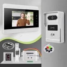 HOMSECUR 7" HD Video Doorphone Intercom Door Bell RFID Keyfobs Night Vision