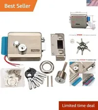 Upgrade Electric Stainless Steel Door Lock – 6 Keys & Versatile Installation