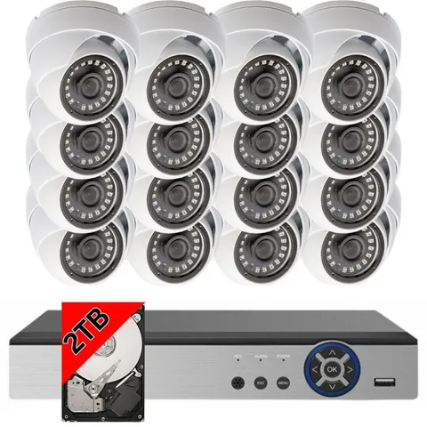 Evertech 16 Channel High Def Business Office CCTV Security Camera System 2TB