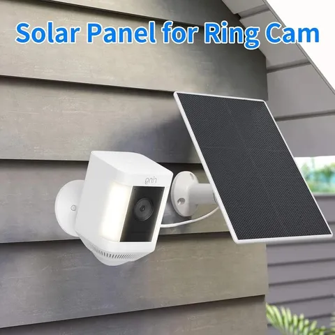 Ring Camera Solar Panel Charger for Stick Up and Spotlight Cams, Weatherproof