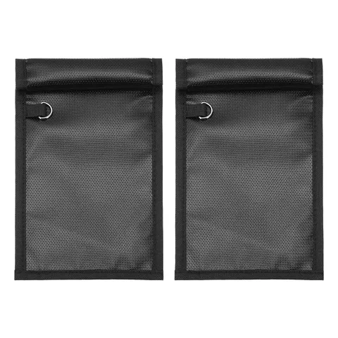 2 Pcs Faraday Bags, 10.4 x 4.8 Inch Phone Car Keys Fob Protector Faraday Bags...