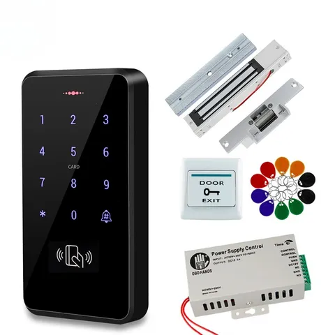 Door Access Control System RFID Keypad +180KG Electric Magnetic Strike Door Lock