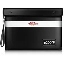 6200°F Fireproof Document Bag, 8 Layers of Heat Insulated Materials