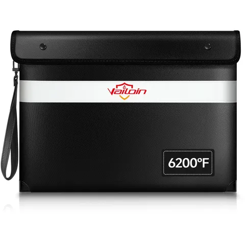 6200°F Fireproof Document Bag, 8 Layers of Heat Insulated Materials