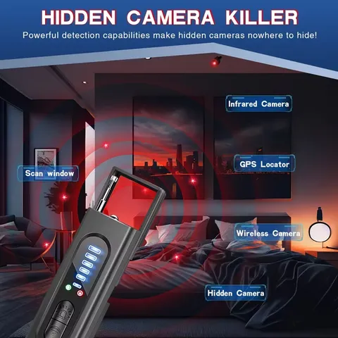 Hidden camera detector travel security tool is suitable for protecting privacy