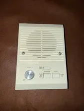 NuTone ISB-53WH Indoor Intercom Speaker Station w/ Volume – Door/Intercom/PTT – 