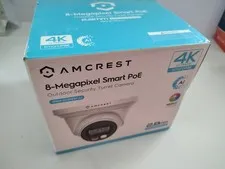 Amcrest 4K POE AI IP Security Camera  8MP Turret Color Night Vision  Warranty
