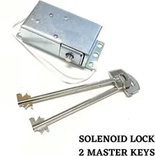 Solenoid Lock Replacement With 2 Master Override Key Open Box